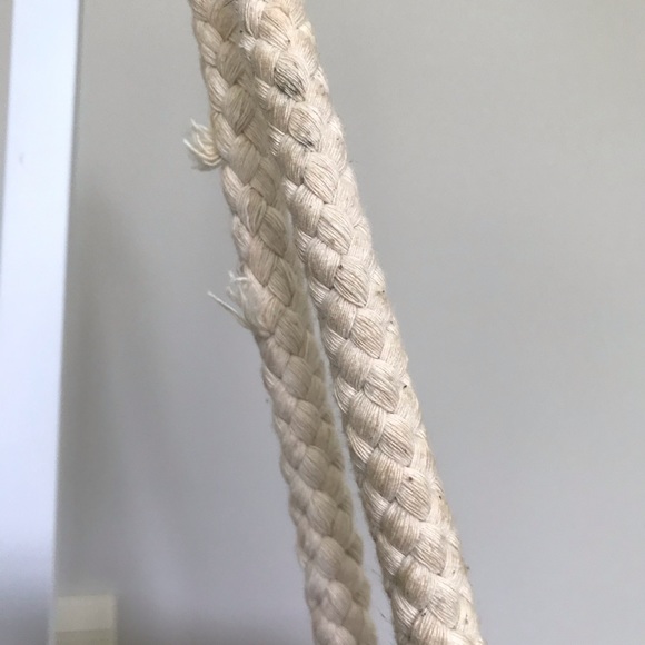 Roxy tote beach burlap style rope handle pink - Picture 4 of 9